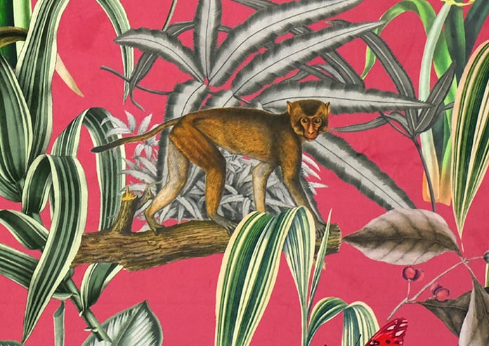 Barbados, Flamingo Pink - Motorised Roman Blind - Image 7